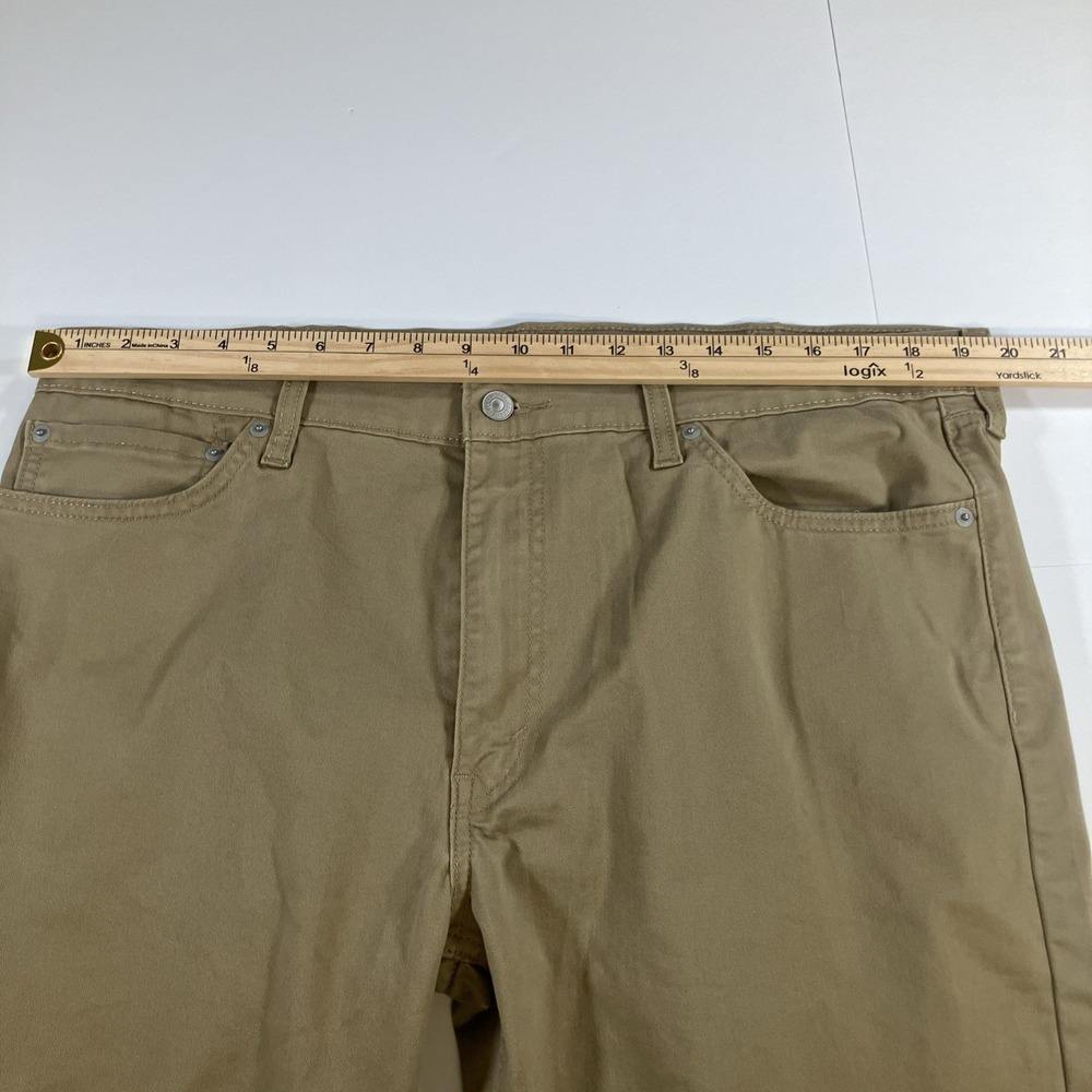 Levis 511 Pants Mens 38x32 (39.5x27.5 Actual) Slim Fit Khaki Tech Stretch - Picture 16 of 16